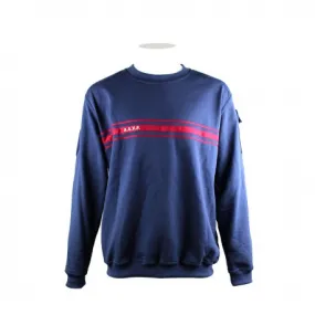 Sweat-shirt ASVP | Marine Bandes Bordeaux