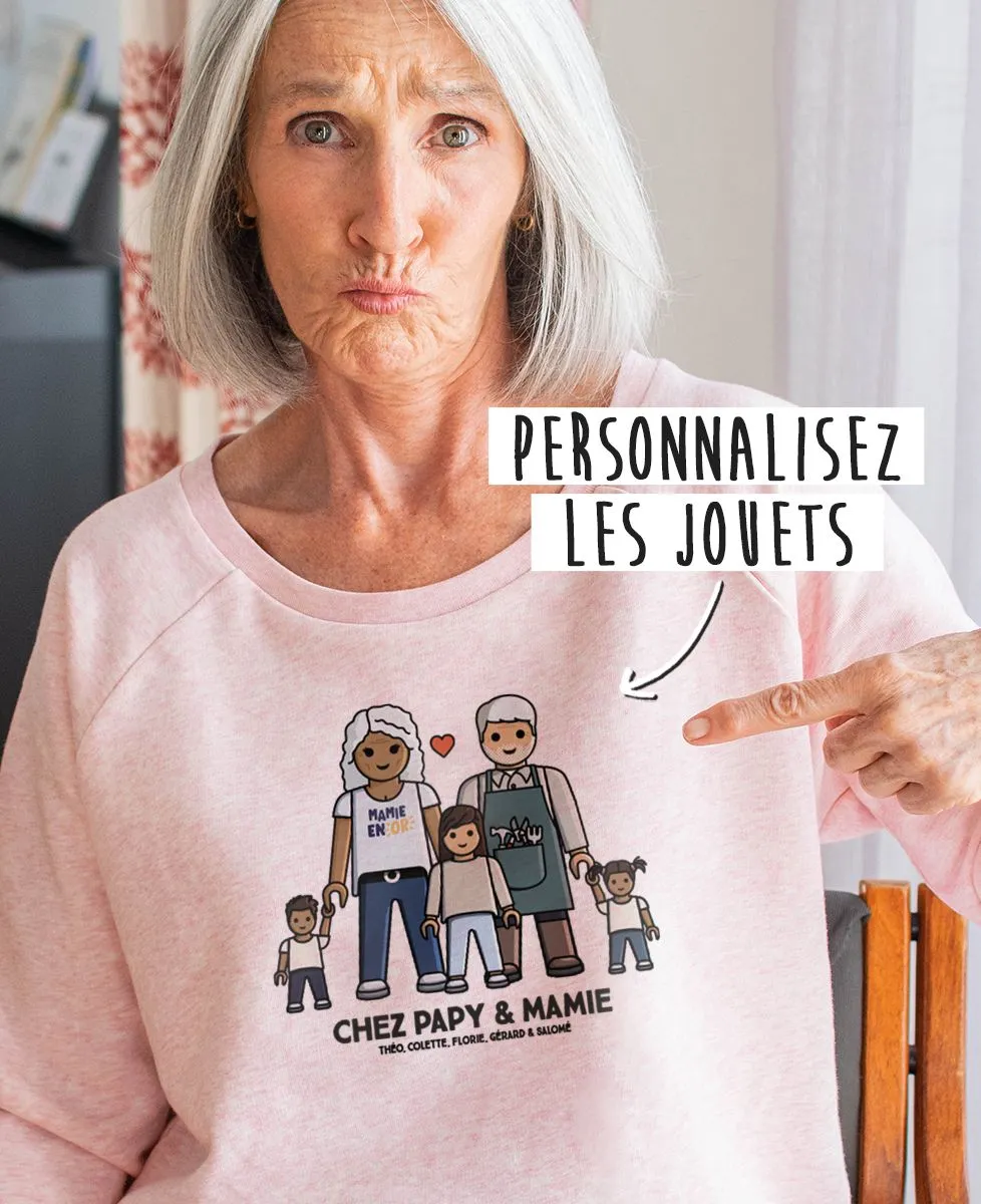 Sweatshirt femme Famille jouet personnalisé