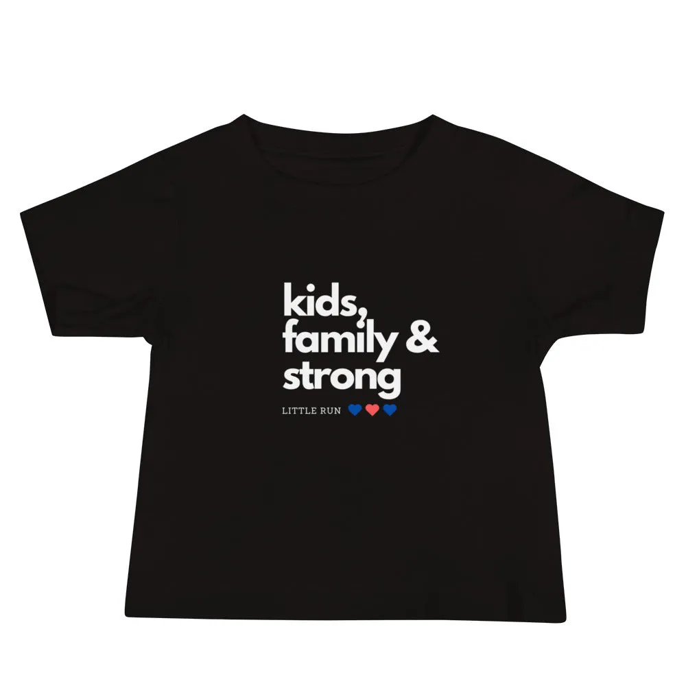 T-shirt bébé family noir