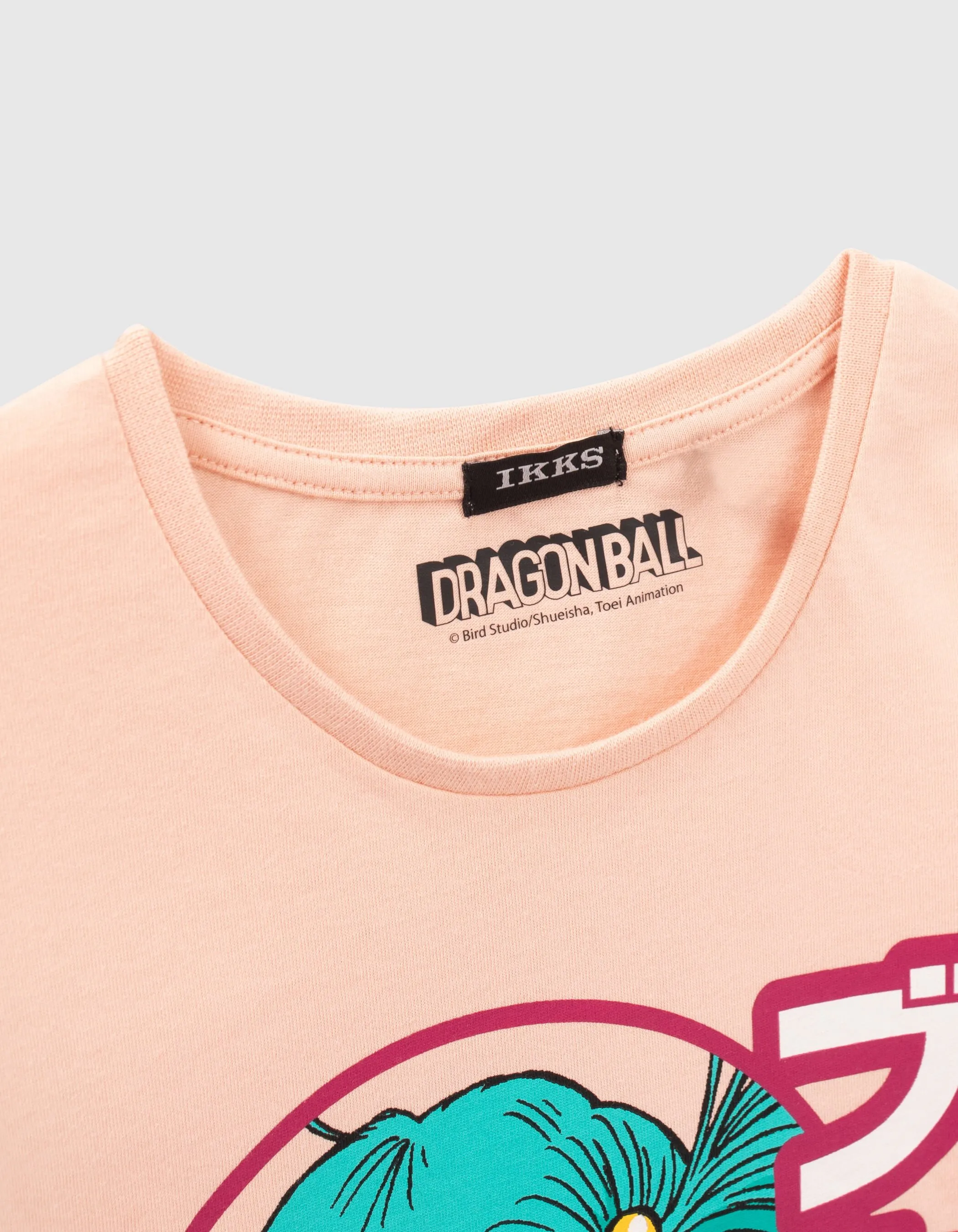 T-shirt DRAGON BALL rose visuel Bulma phosphorescent fille