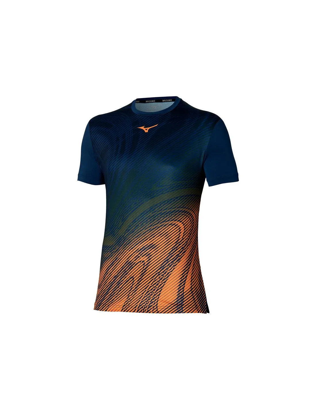 T-shirt Pádel Mizuno Homme From Charge Shadow Graphic Blue