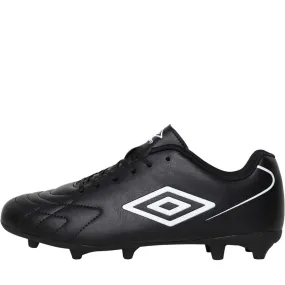 Umbro Chaussures de Foot Attacante FG Firm Ground Enfants Noir