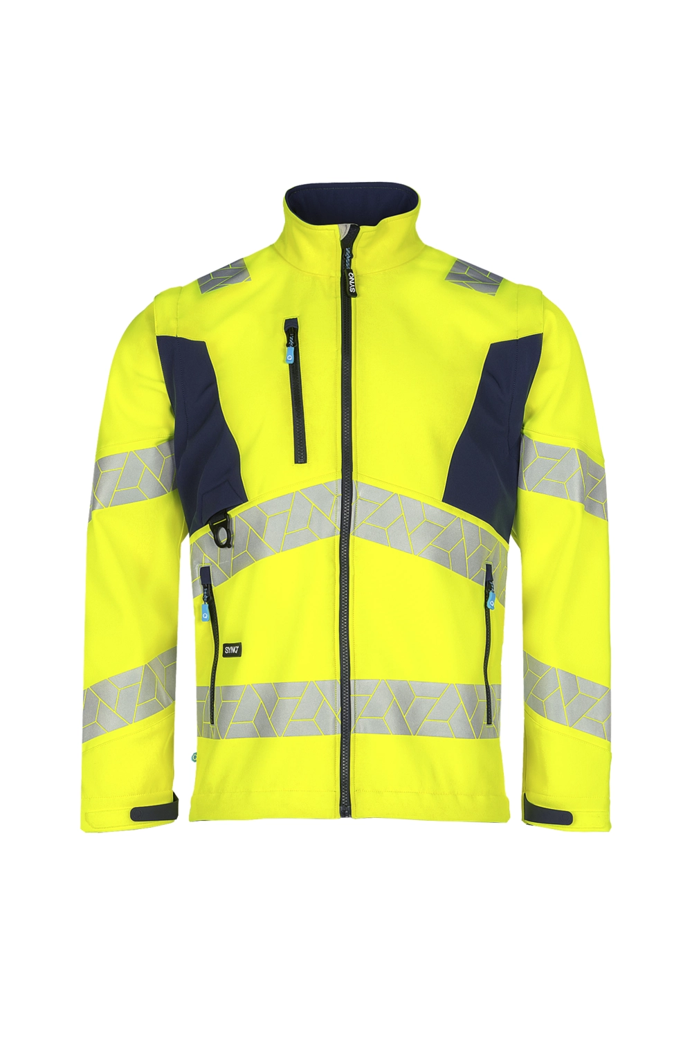 Veste softshell Synq® Ledstart HV - Jaune / Bleu marine Sioen