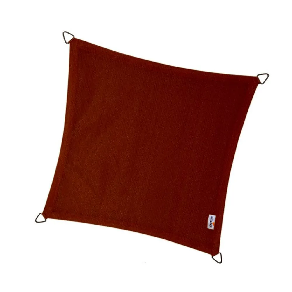 Voile d'ombrage - Carré - 3,6x3,6m terracotta